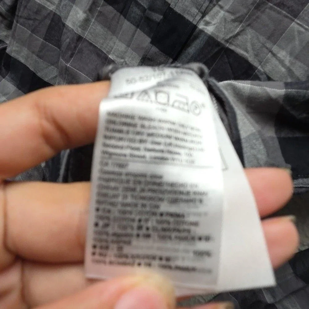Banana Republic Shirt Mens XL Gray Plaid Flannel Long Sleeve Slim Fit Button-Up